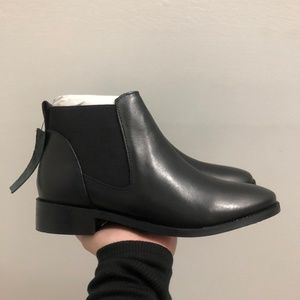 Topshop King Leather Ankle Boots